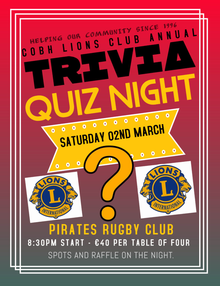 Table Quiz March 2024